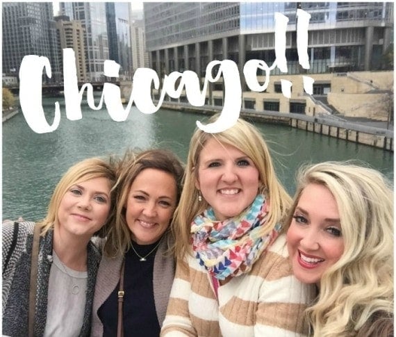 Four Bloggers at a conference in Chicago