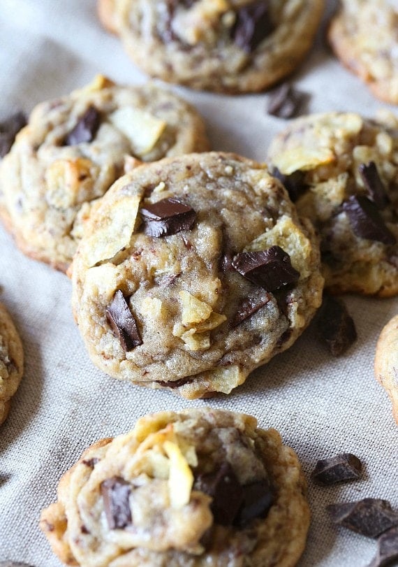 Kettle Chip Chocolate Chunk Cookies...Oooey gooey, salty and sweet!