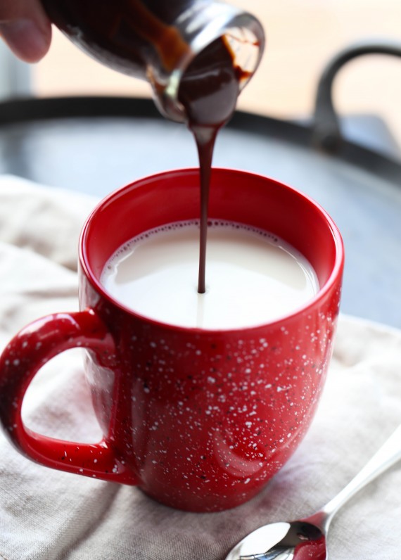 Nutella Hot Fudge Sauce to make Nutella Hot Chocolate!