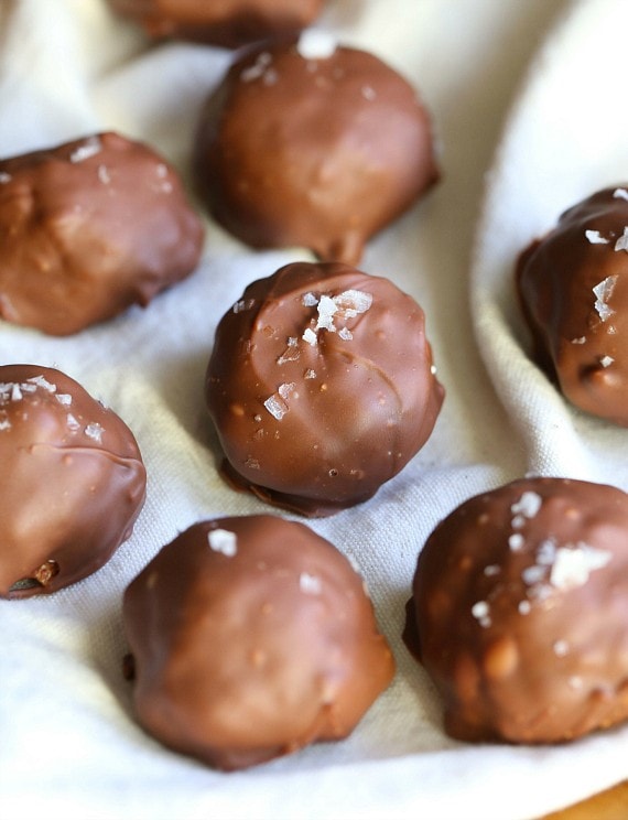 Salty Peanut Butter S'mores Truffles