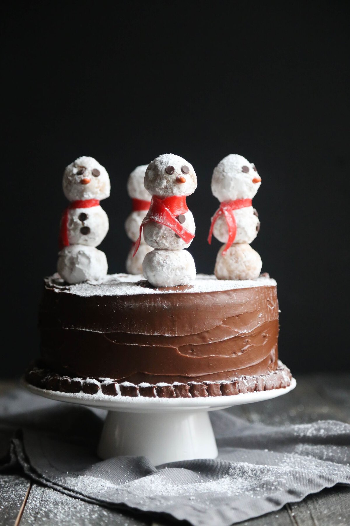 Snowman Cake - Cookies and Cups