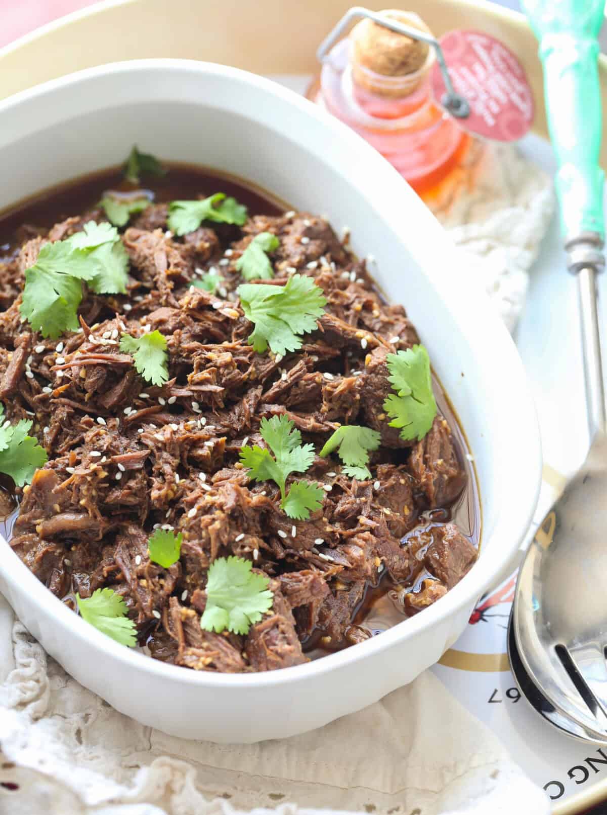 Instant Pot Korean Beef A Traditional Korean Dinner Recipe Over Rice