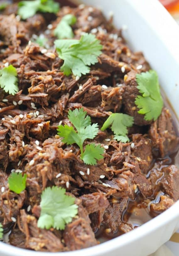 This Pressure Cooker Korean Beef was made in the InstantPot and it's AMAZINGLY flavorful and totally simple!