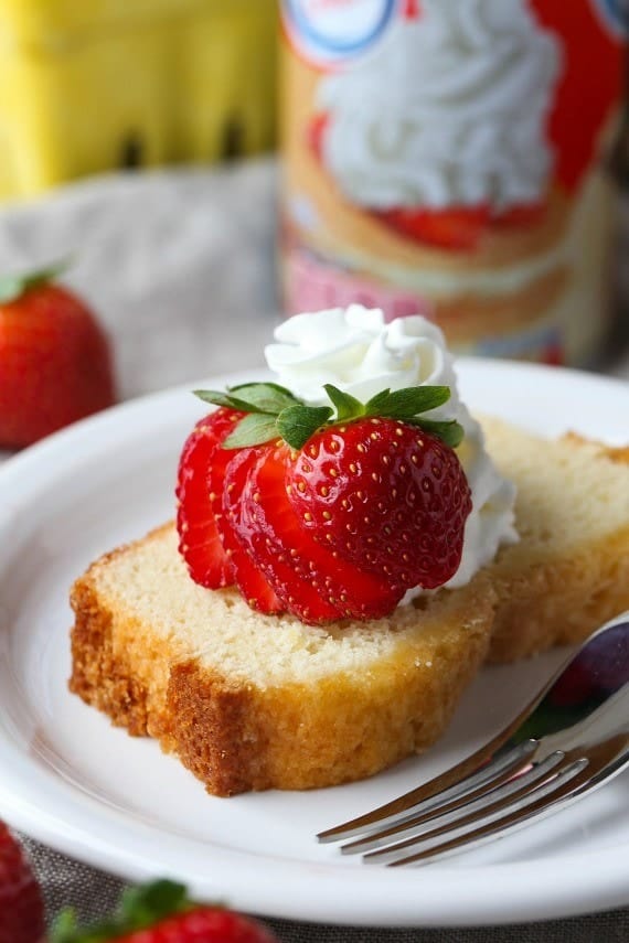 Whipped Cream POund Cake...made with whipped cream right in the batter!