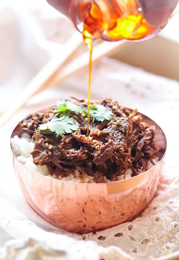 This Pressure Cooker Korean Beef was made in the InstantPot and it's AMAZINGLY flavorful and totally simple!