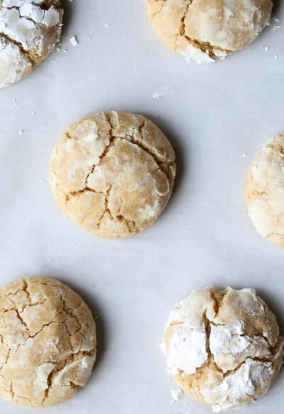 brown butter cinnamon crinkle cookies
