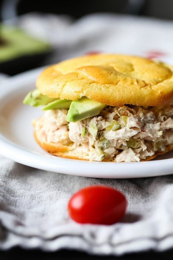 Tuna Sandwich made using Cloud Bread