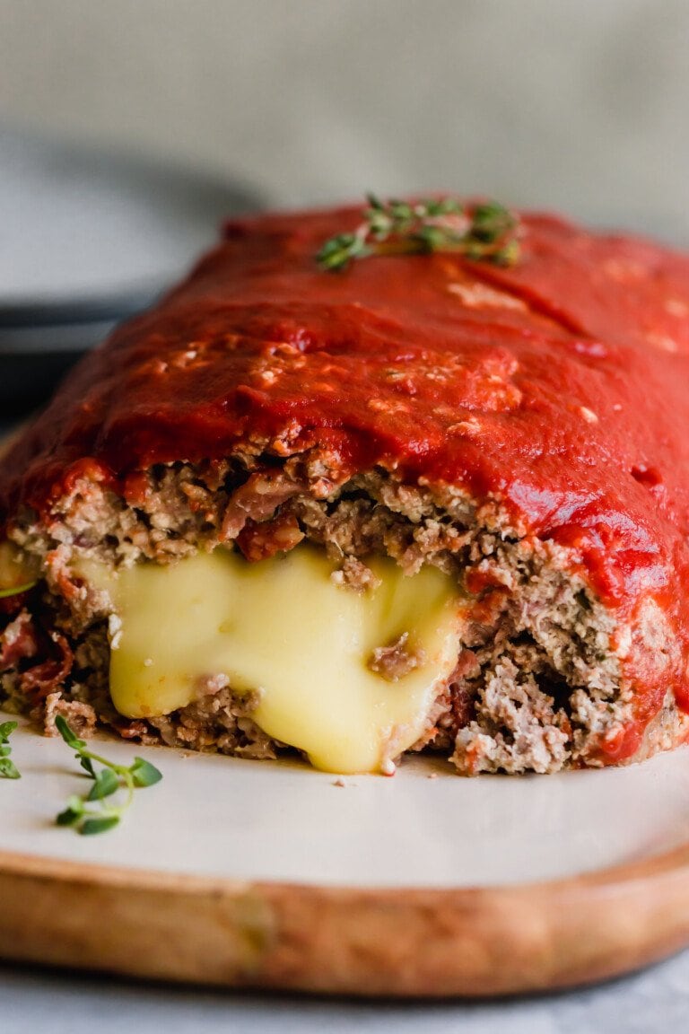 Pizza Meatloaf Recipe | Pizza Stuffed Meatloaf Made with Ground Beef