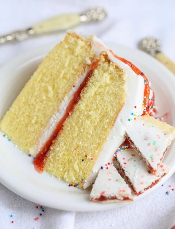 Strawberry Pop Tart Cupcakes – With Sprinkles on Top