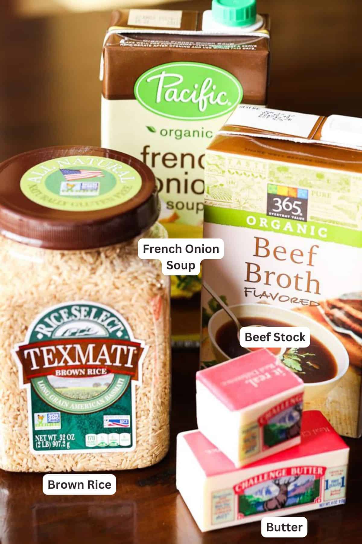 This Instant Pot Butter Rice is a super easy side dish that's full of flavor! I made mine in the pressure cooker, but you could easily make this on the stove as well! Ingredients for Instant Pot Butter Rice.