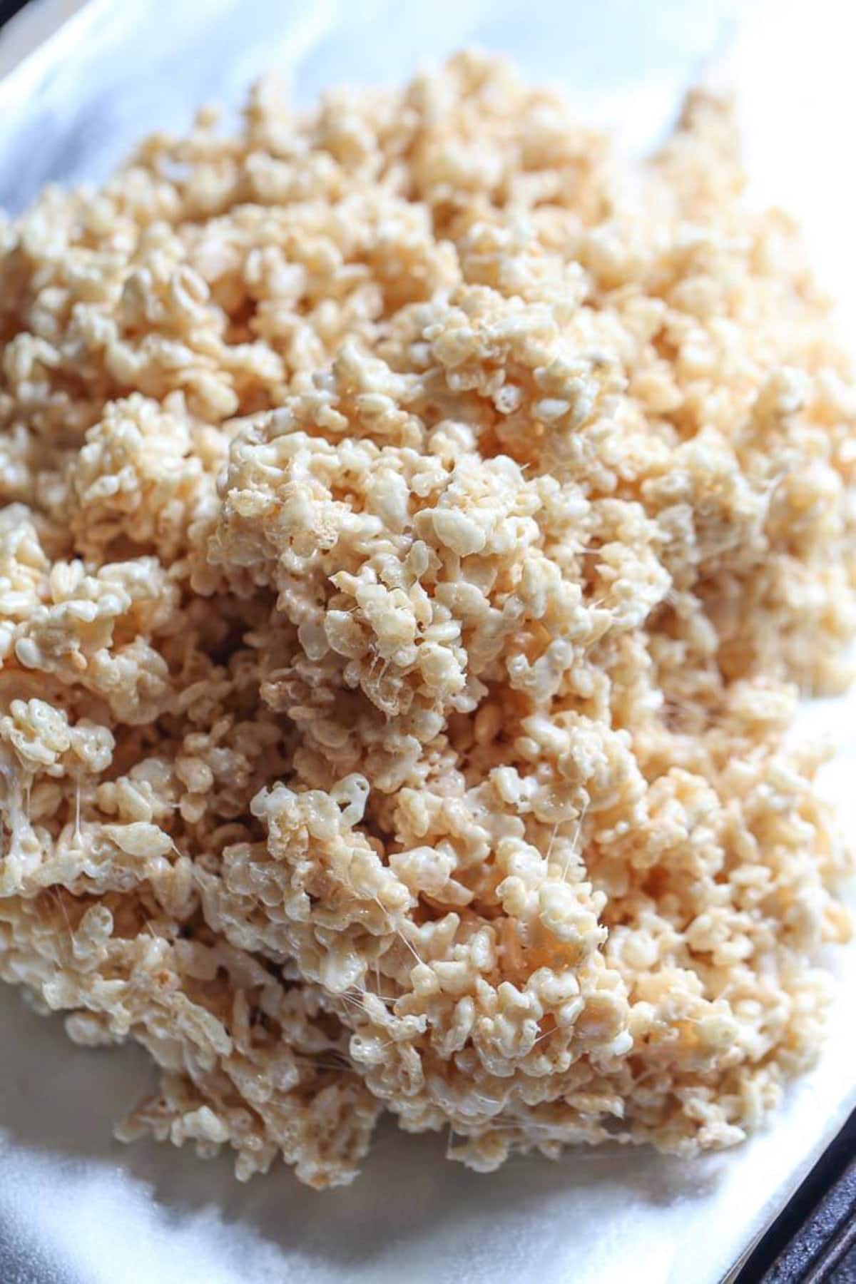 Rice Krispies in a 9x13 pan