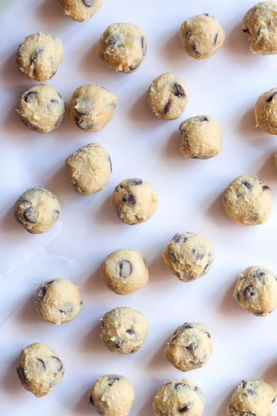 Cookie Dough STUFFED Chocolate Chip Cookies. The ooey-gooey-ist cookies you'll ever have!