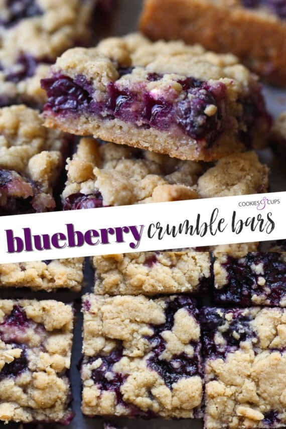 Blueberry Crumble Bar Pinterest Images