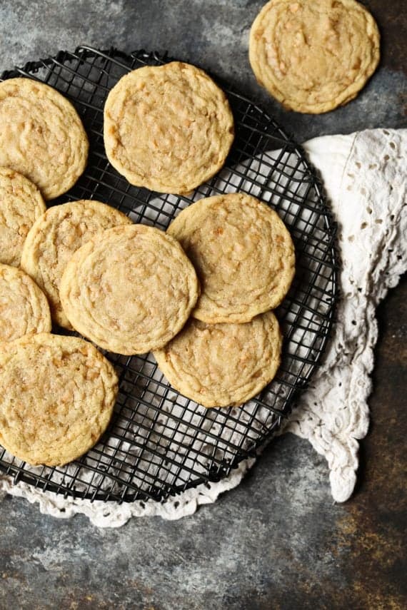 Butter Toffee Cookies ... simple, rich and buttery. Possibly the perfect cookie!