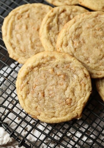 Butter Toffee Cookies ... simple, rich and buttery. Possibly the perfect cookie!