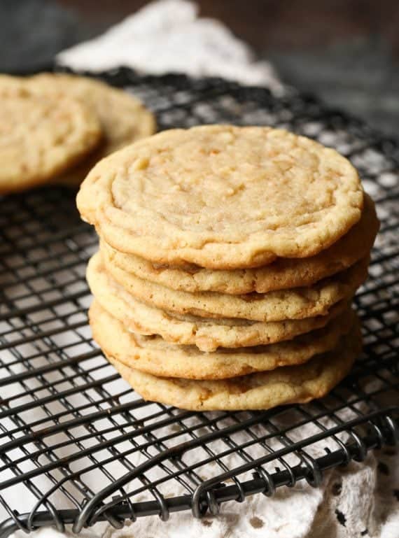 Butter Toffee Cookies ... simple, rich and buttery. Possibly the perfect cookie!