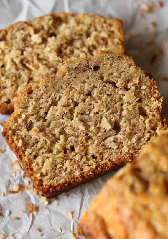 Toasted Coconut Banana Bread is an easy banana bread recipe