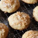Pineapple Cookies with toasted coconut are light in texture, but loaded with flavor! Like little bits of sweet cake!
