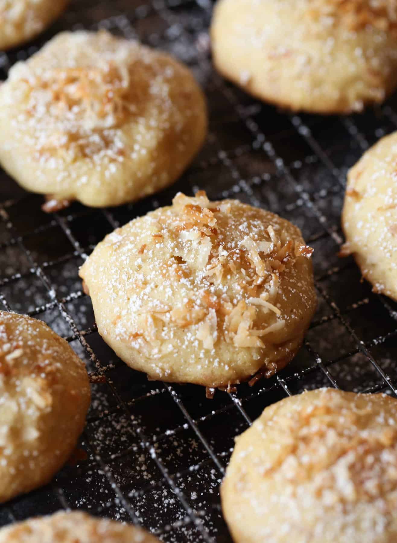 These Pineapple Cookies soft, moist cookies with toasted coconut are light in texture, but loaded with flavor! Like little bits of sweet cake! Pineapple Cookies with toasted coconut are light in texture, but loaded with flavor! Like little bits of sweet cake!