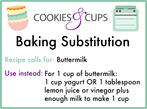 Substitute buttermilk