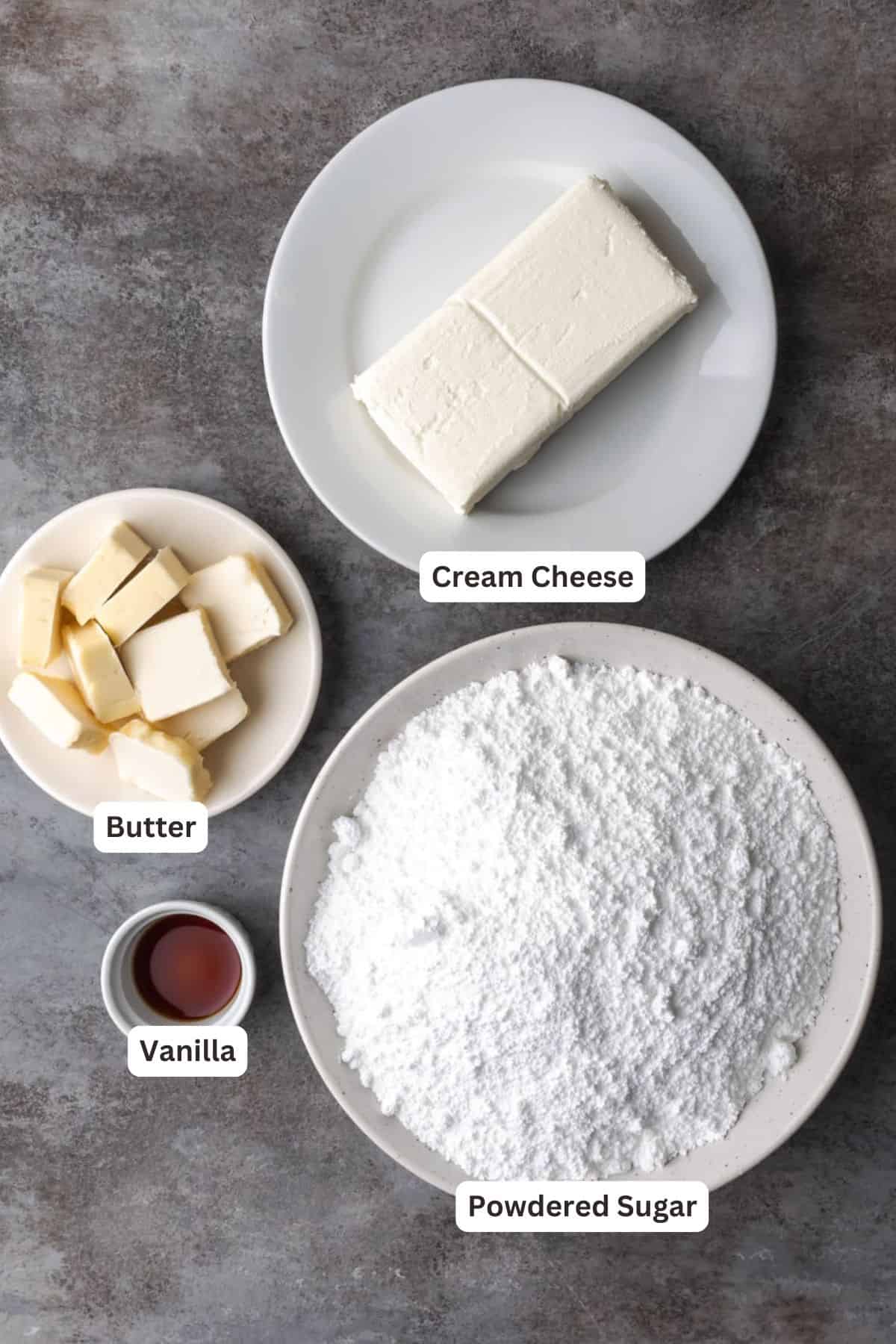 Moist vanilla cake soaked in caramel, topped with cream cheese frosting. This simple poke cake recipe is quick and easy, and so delicious! Ingredients for Easy Caramel Cake.