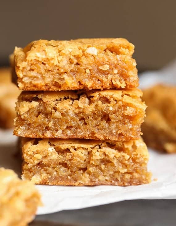 Chewy Coconut Bars - Cookies and Cups