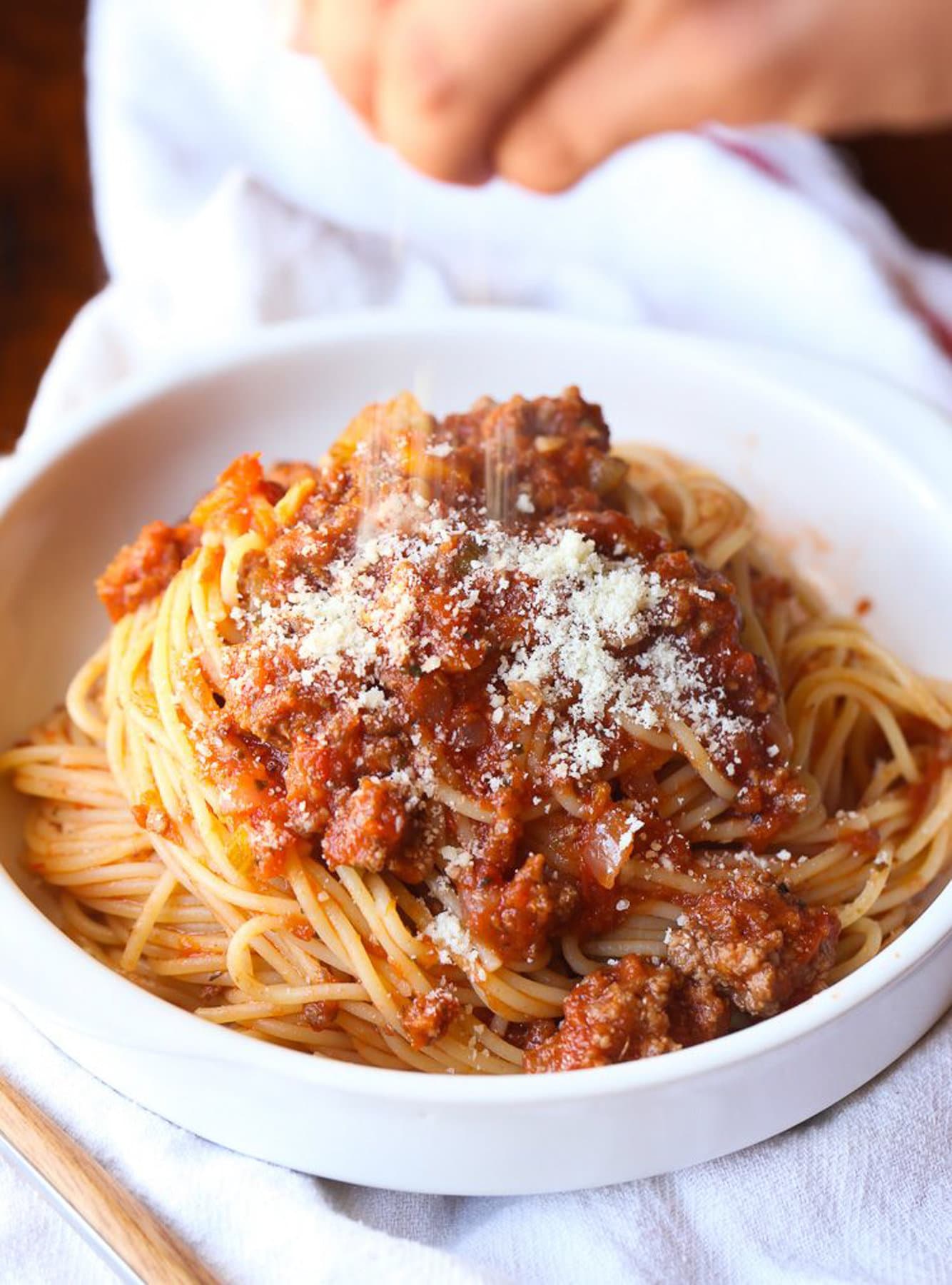 Slow Cooker Bolognese Sauce - A Beautiful Plate