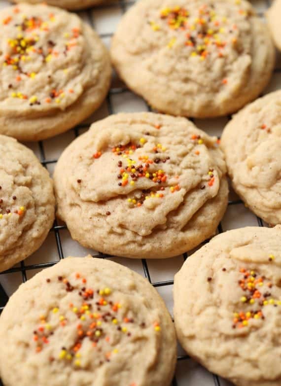 These Soft Amish Cinnamon Brown Sugar Cookies are thick, with a light, melty texture. Slightly crisp edges with a soft buttery center!