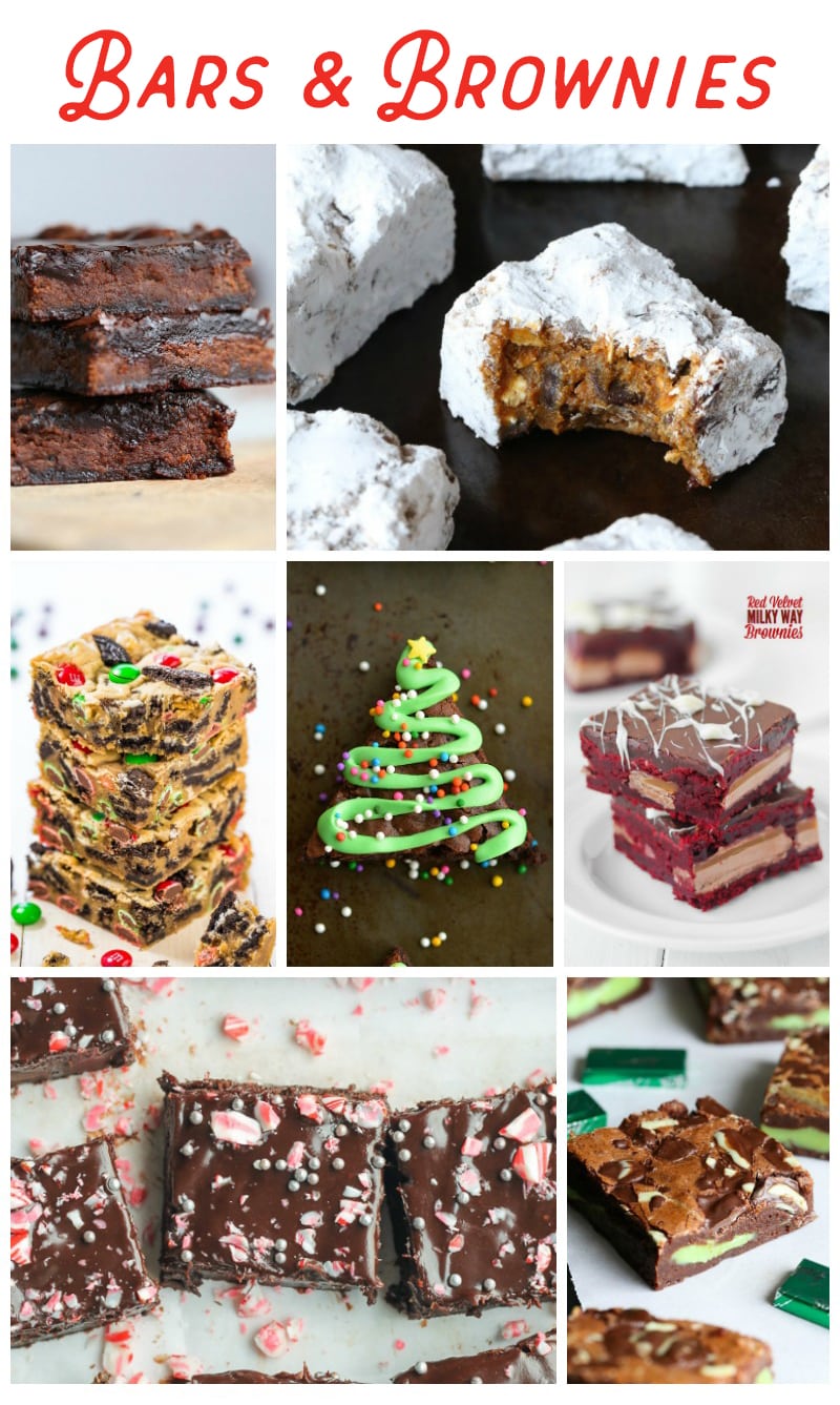 Photo collage of Holiday Bar Cookies and Brownies Ideas