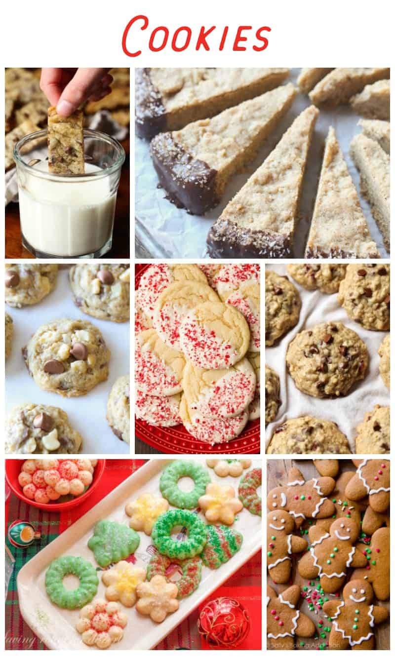 Photo collage of Holiday Cookies