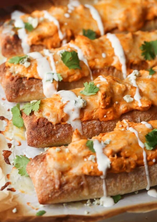 cheesy buffalo chicken stuffed bread