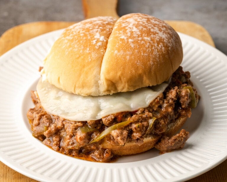 Crock Pot Philly Cheesesteak Sloppy Joes | Cookies and Cups