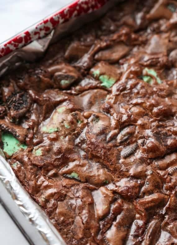 MInt Oreo Brownies