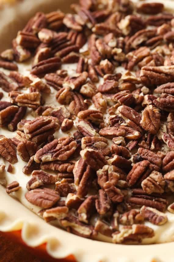 English Toffee Cheesecake Pecan Pie | Easy Pecan Cheesecake Recipe