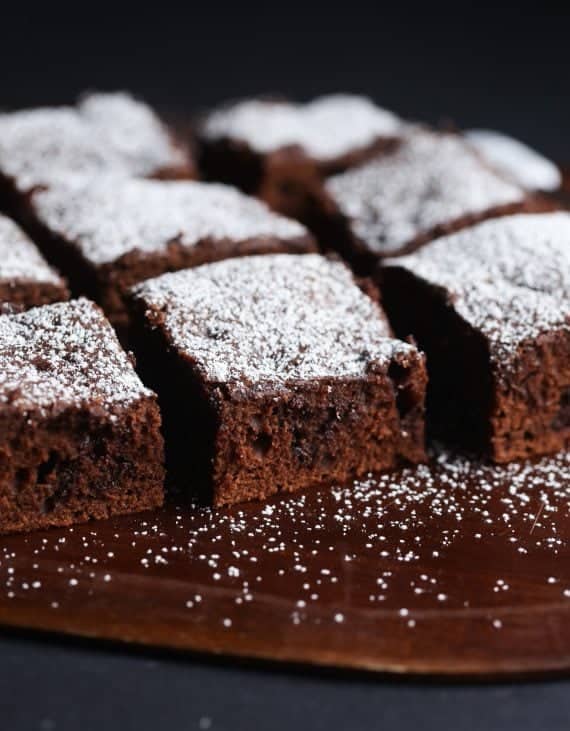 Sour Cream Chocolate Cake...it's like a cross between cake and a brownie!