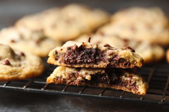 Brownie Stuffed Chocolate Chip Cookies (aka Pillow Cookies) are soft, rich, chocolaty and 2 favorites in one delicious place!