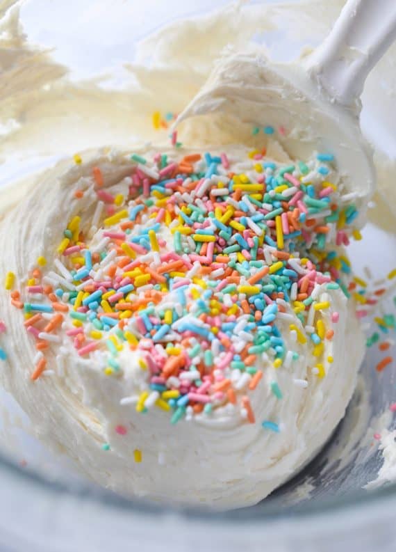 Perfect Party Frosting. My favorite frosting to use on any celebration cake!