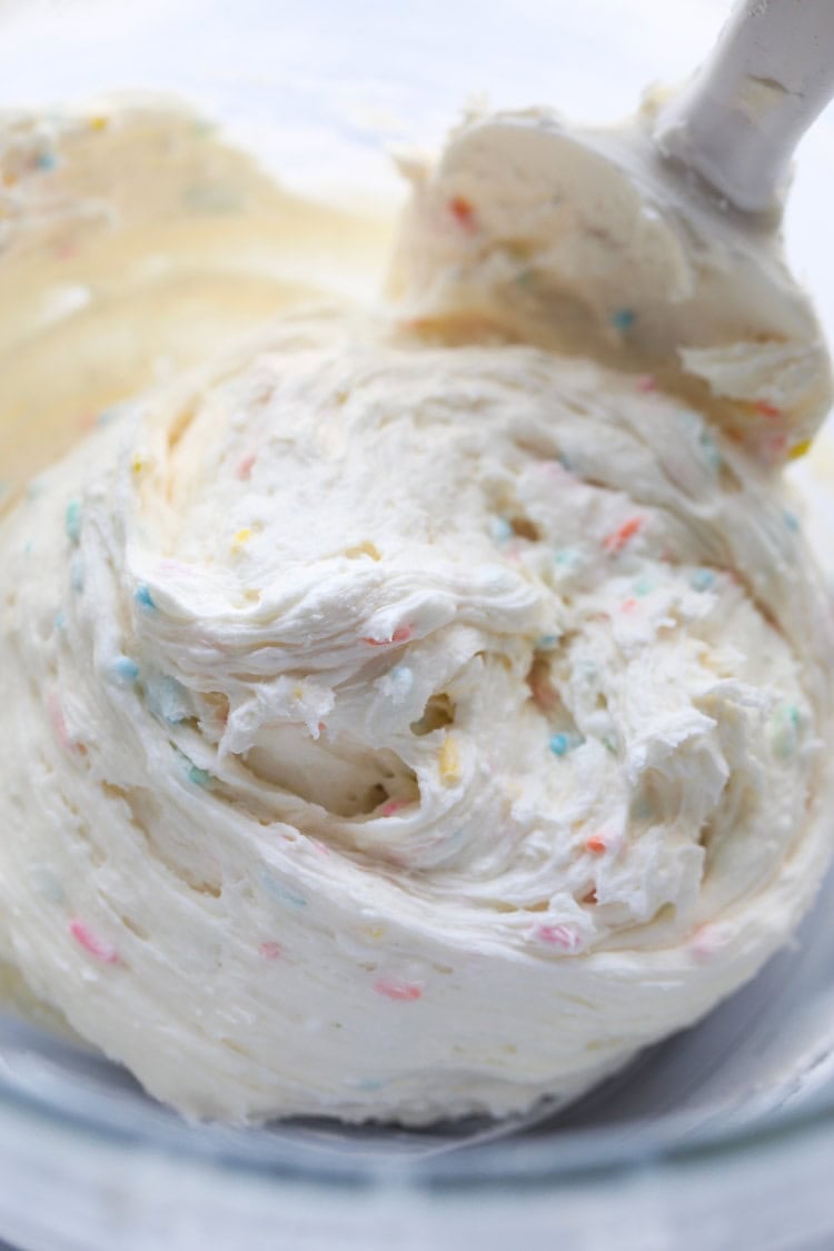 Perfect Party Frosting. My favorite frosting to use on any celebration cake!