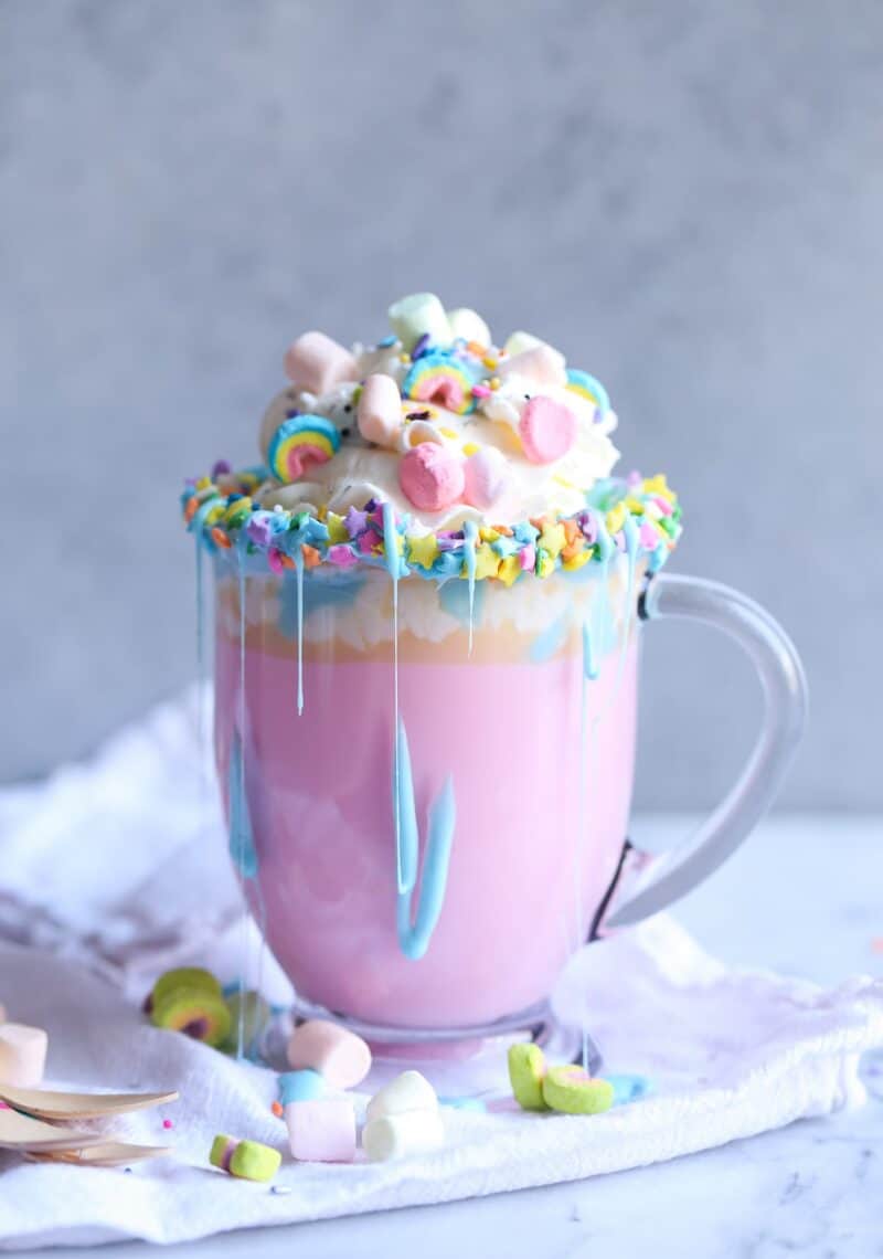 unicorn hot chocolate