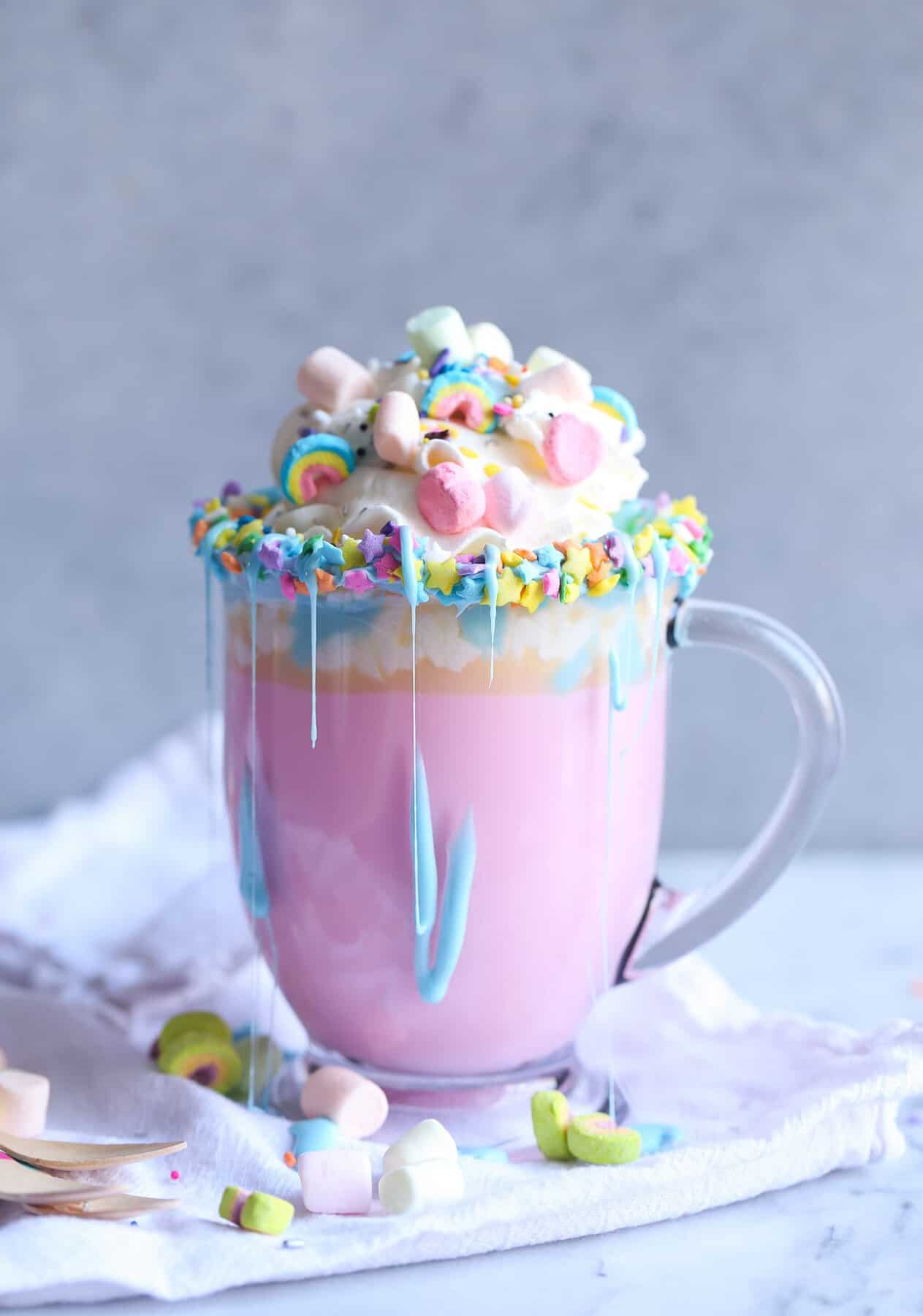 Unicorn Hot Chocolate: Healthy, Creamy & Sweet