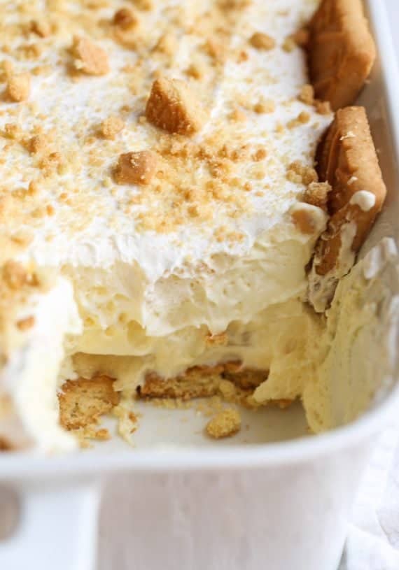 Old fashioned banana pudding