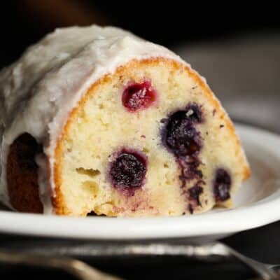 Sour Cream Blueberry Bundt Cake - Cookies and Cups