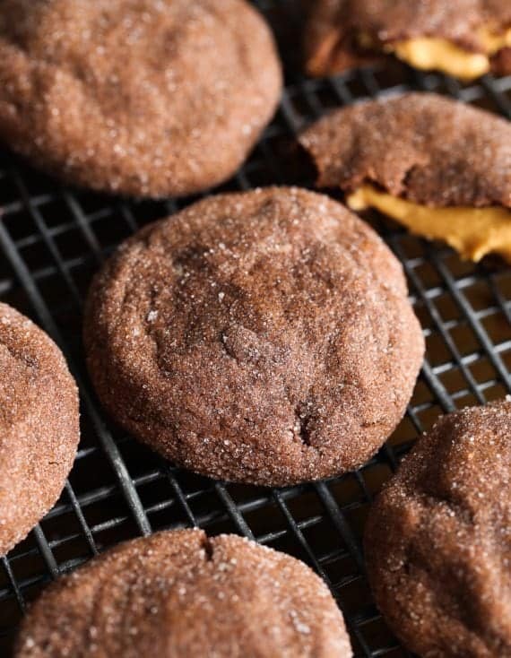 Peanut Butter Stuffed Cookies! These look innocent form the outside, but are filled with creamy, sweet peanut butter!