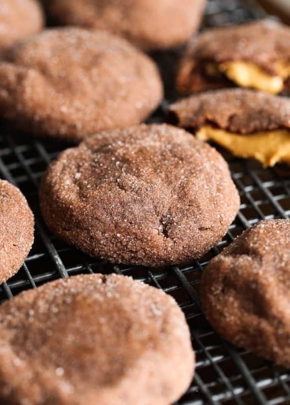 Peanut Butter Stuffed Cookies! These look innocent form the outside, but are filled with creamy, sweet peanut butter!