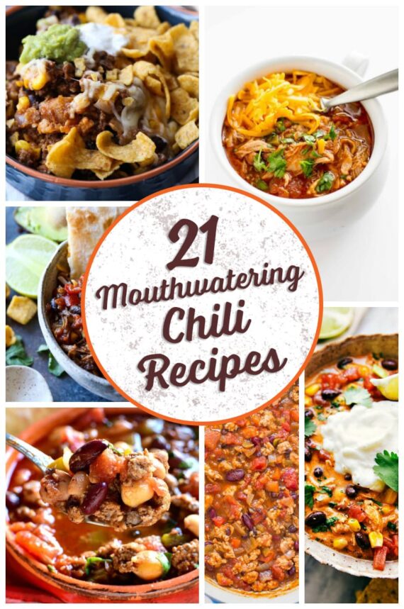 21 Mouthwatering Chili Recipes collage