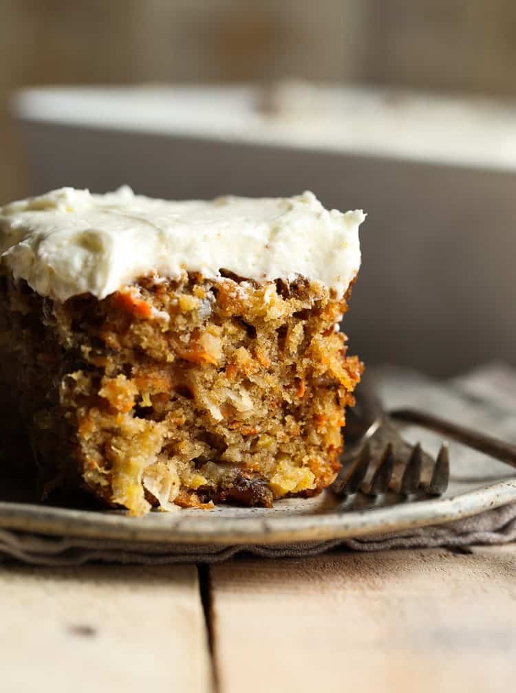 Moist & Fluffy Carrot Cake with Cream Cheese Frosting | Cookies & Cups