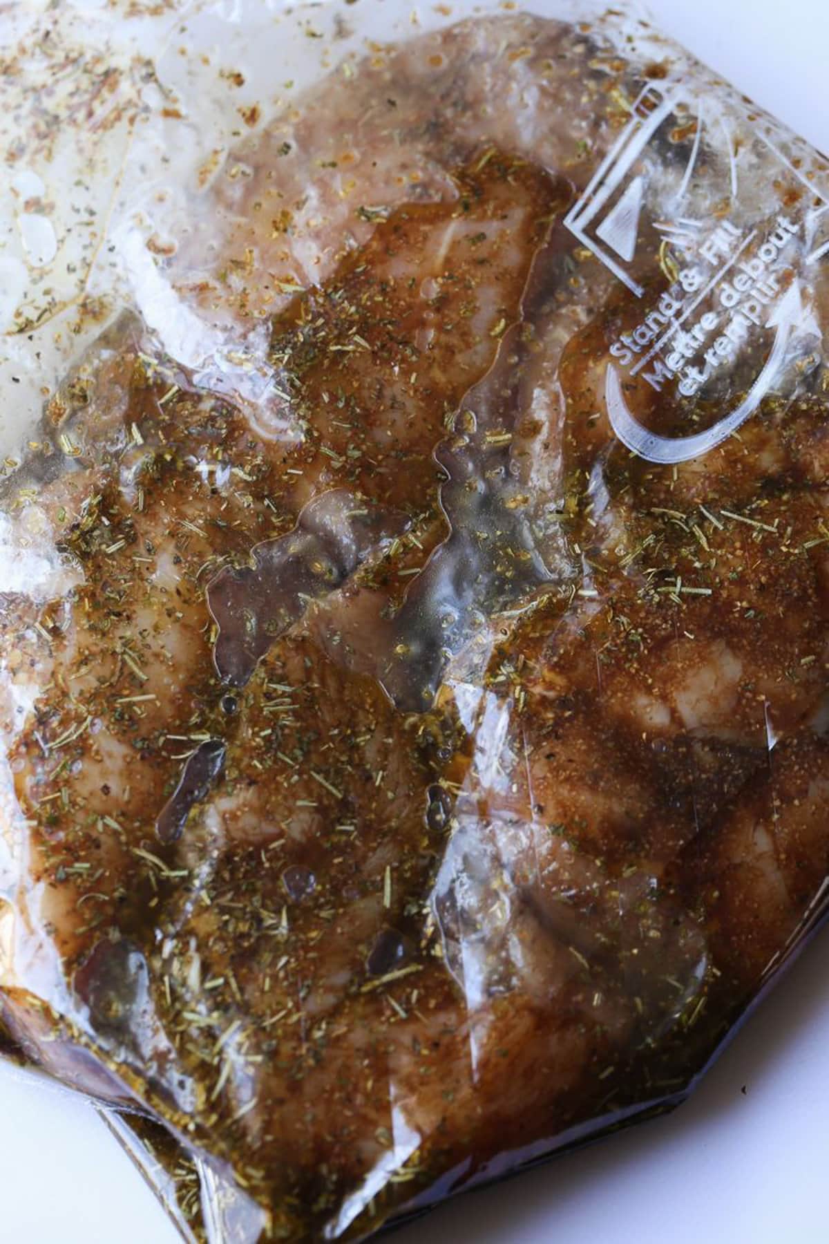 Chicken in marinade 