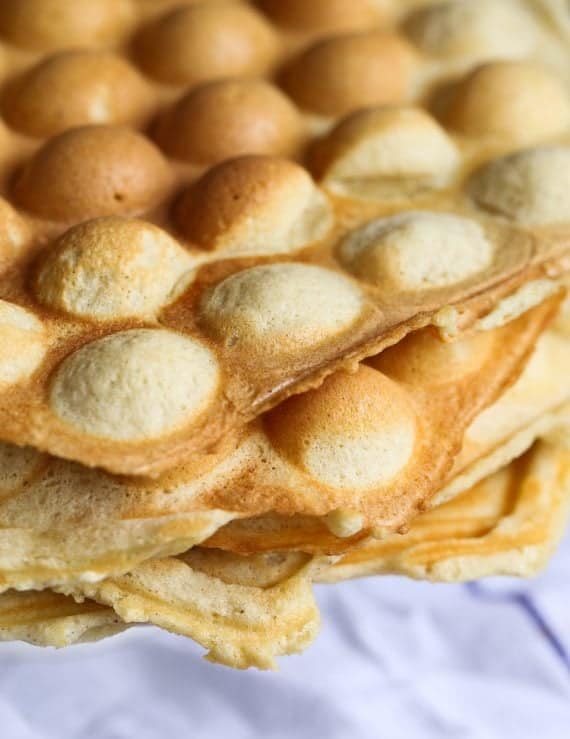 Easy Bubble Waffles!