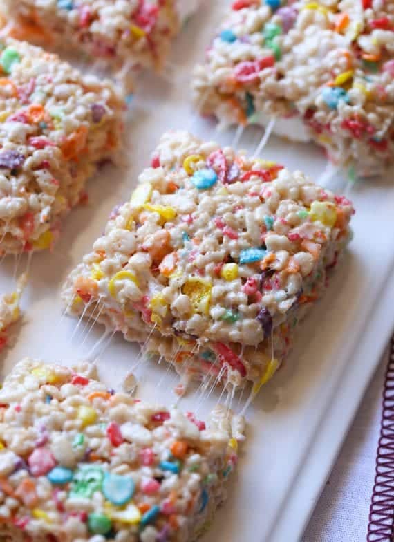 Fruity Pebble Krispie Treats | The Best Rice Crispy Treats Recipe