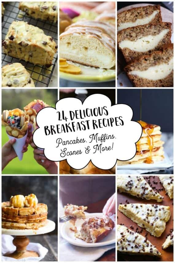 24 Delicious Breakfast Recipes collage